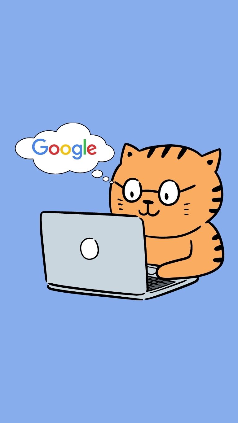Redcat mit Brille - Logo vom Google Buch wie man auf die erste Seite bei Google kommt
